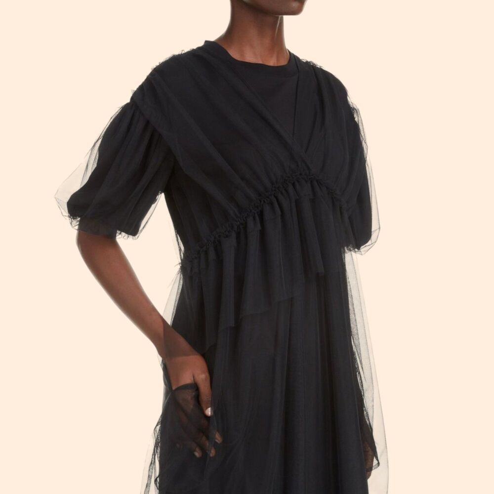 Simone Rocha Tulle Layer T-Shirt Dress